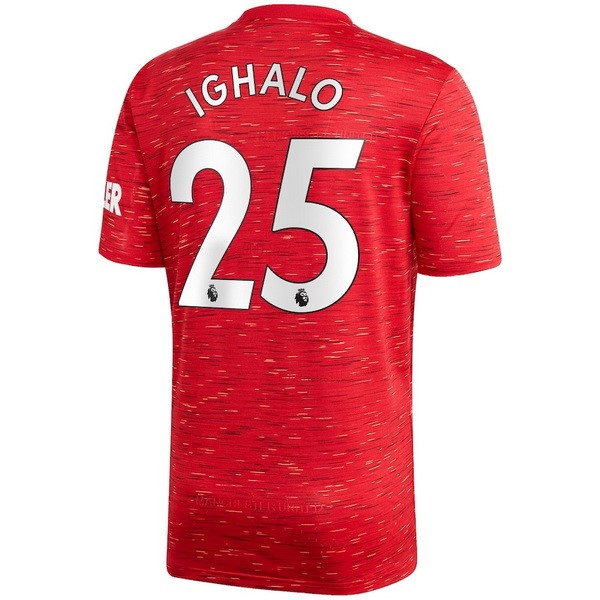 Camiseta Manchester United NO.25 Ighalo 1ª 2020-2021 Rojo